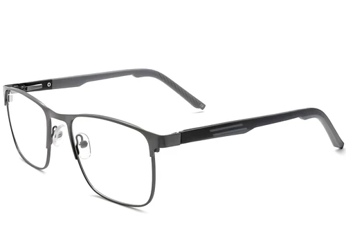 Rectangular Black Metal Glasses #BS2425-0374