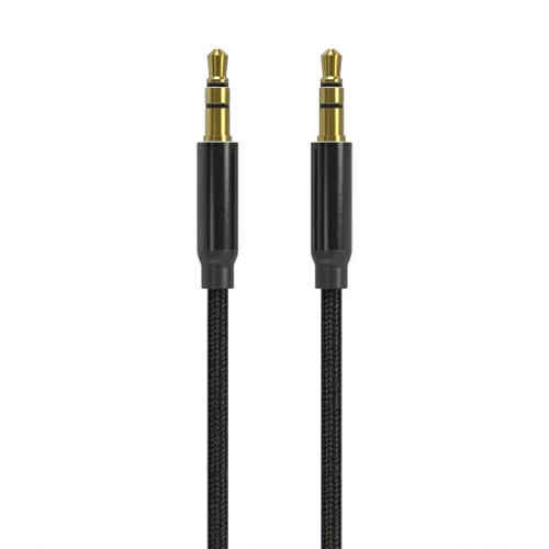 3.5mm AUX Audio Cable, Hi-Fi Sound for All Devices, Flexible & Durable Design, Black