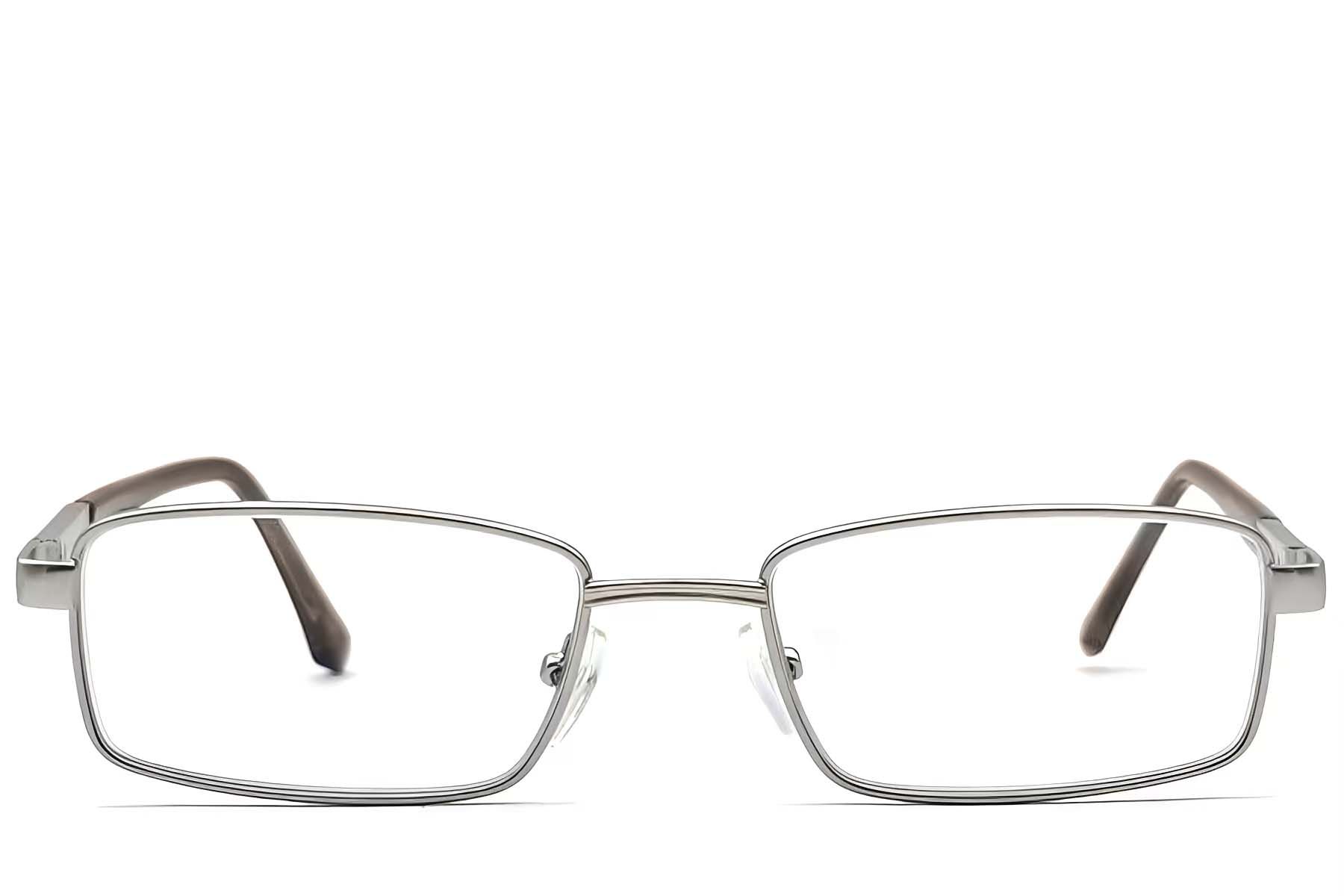 Rectangular Silver Metal Glasses #BS2012-1059