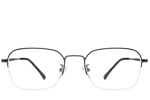 Lunettes demi-cerclées en métal doré #BS0406-0130