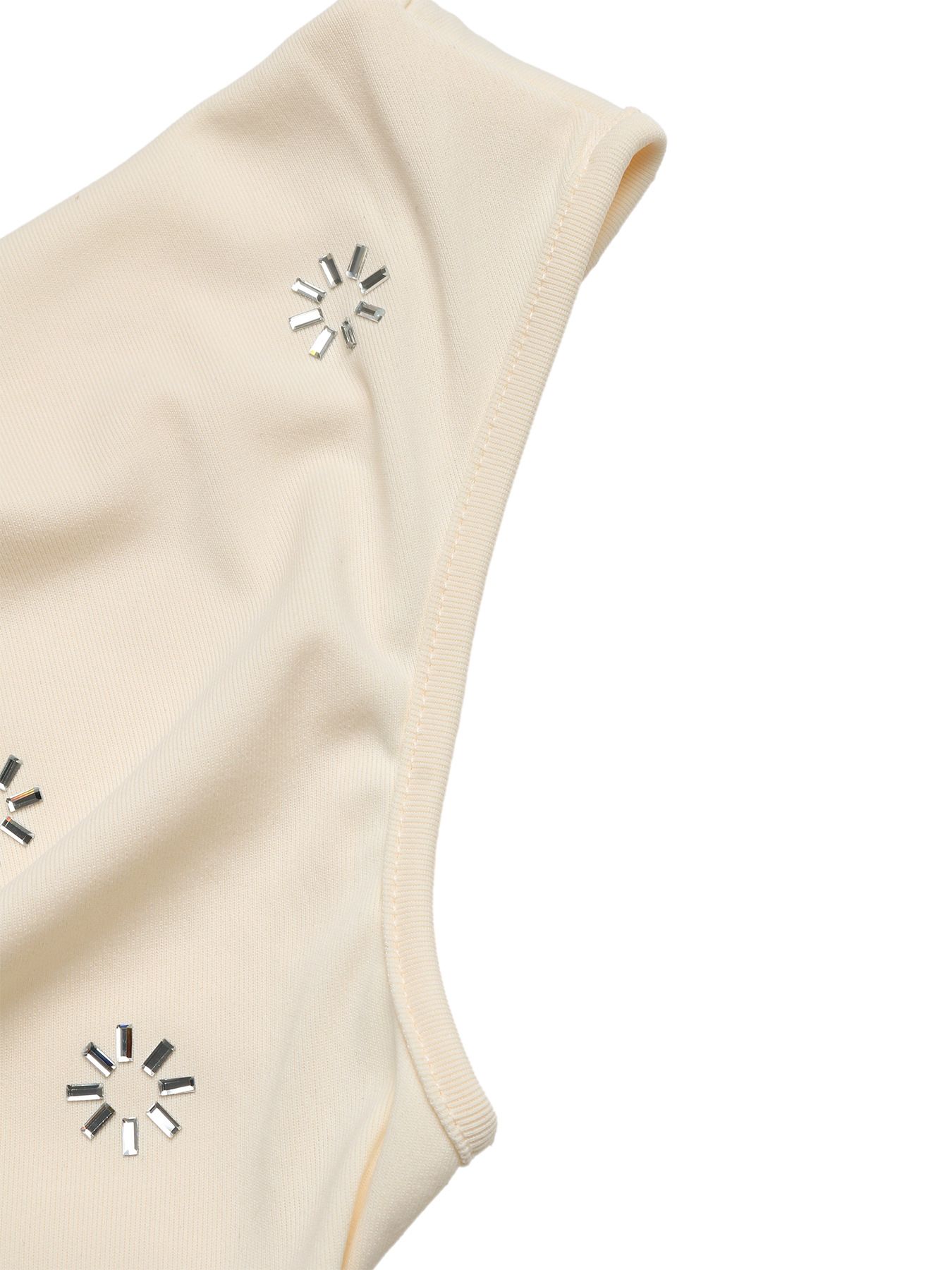 Body sin mangas con cuello drapeado y estampado floral