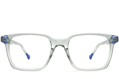Rectangular Grey Acetate Glasses #BS1902-0138