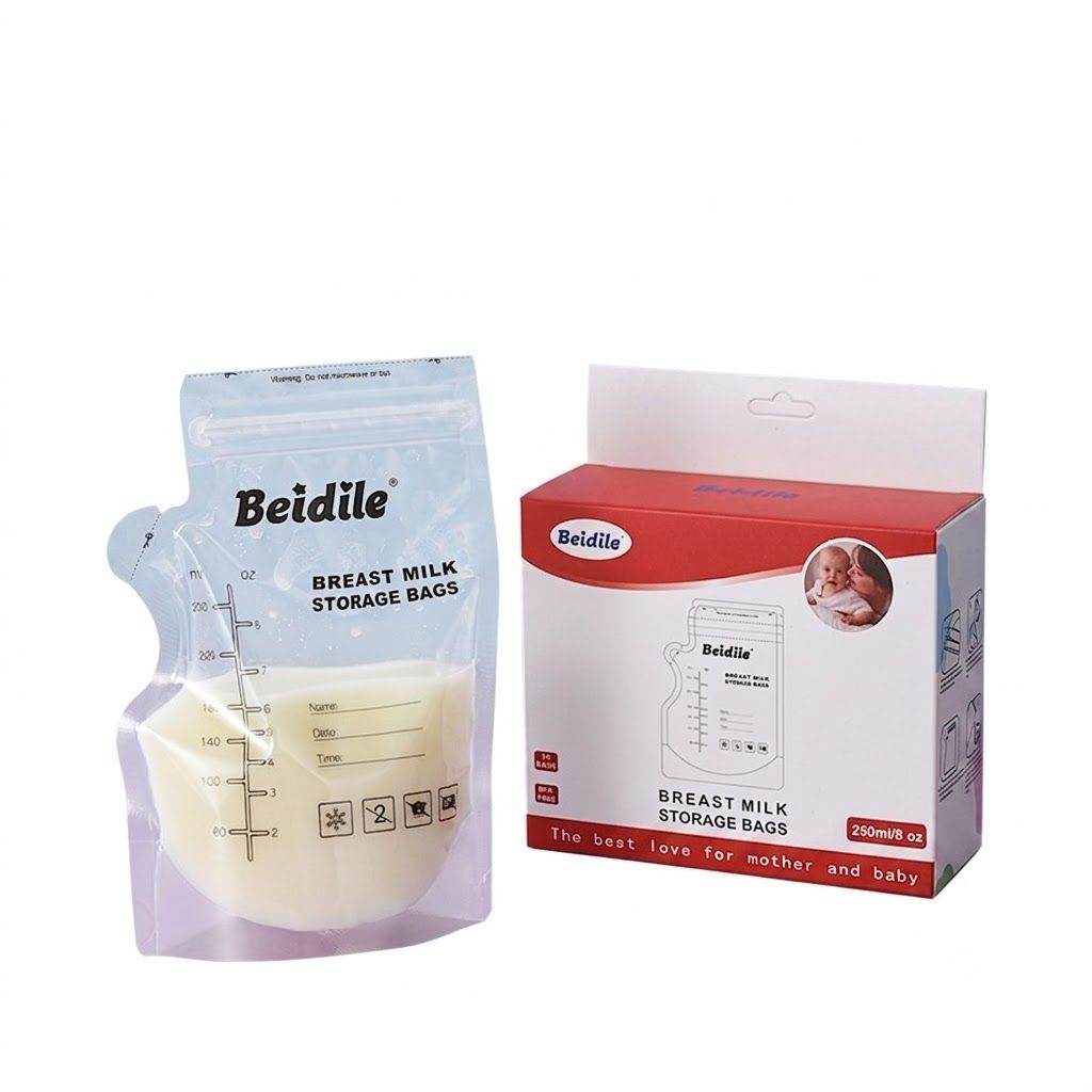 Beidile Breast Milk Storage Bags - 250ml (30 Count)