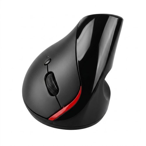 Ergonomic Vertical Wireless Mouse, 2.4G Wireless, USB Rechargeable, Natural Grip - Mystic Grey Pro