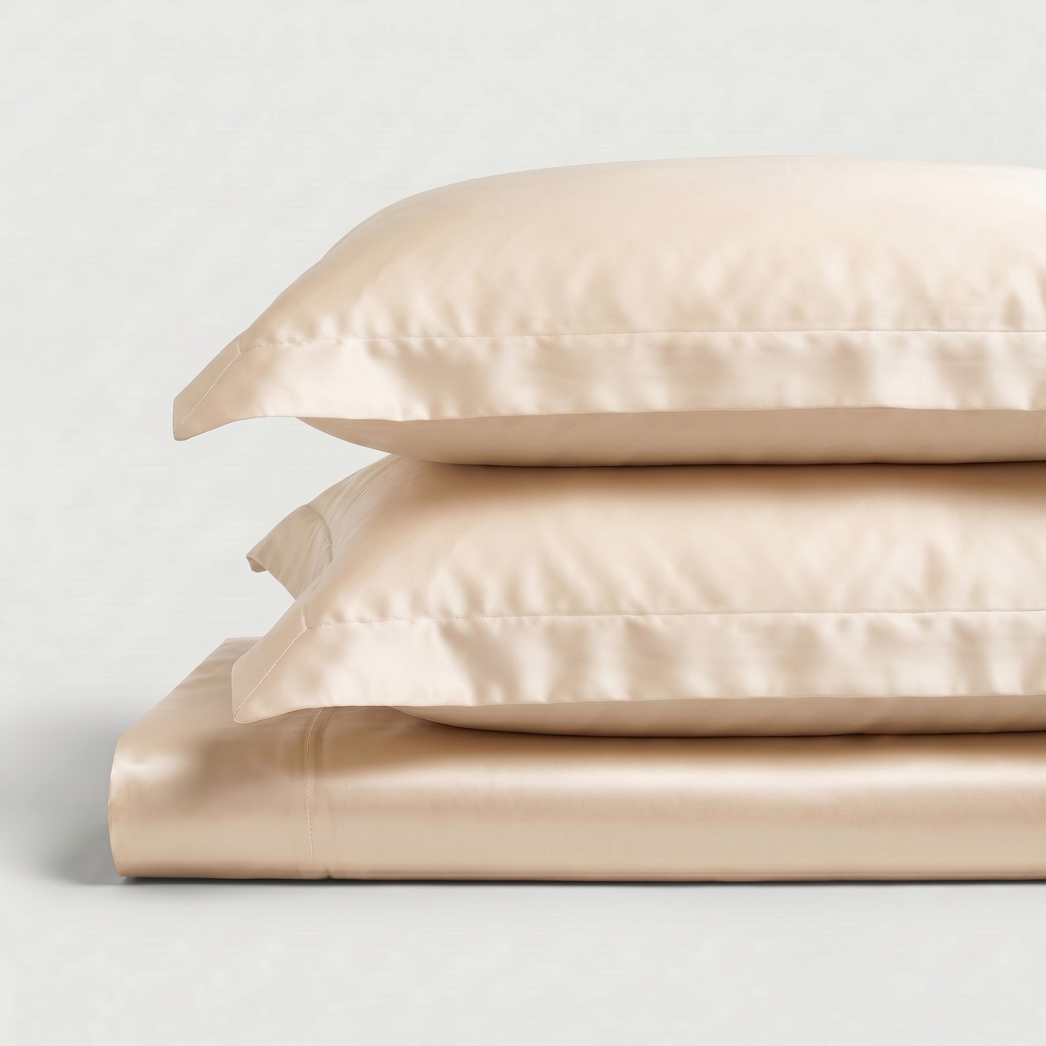 Mulberrry Silk Fitted 3-Piece Sheet Set - Premium Bed Sheet & Pillowcase Set