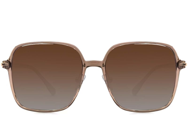 Rectangular Brown TR90 Sunglasses #BS0824-0098