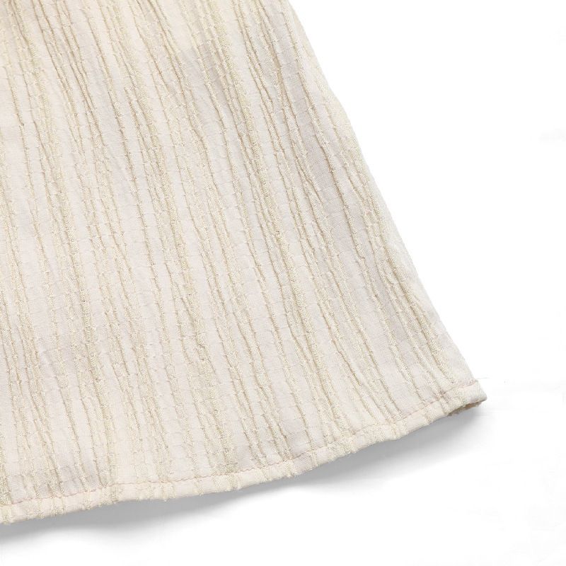 Vestido largo sin mangas con escote en V y volantes