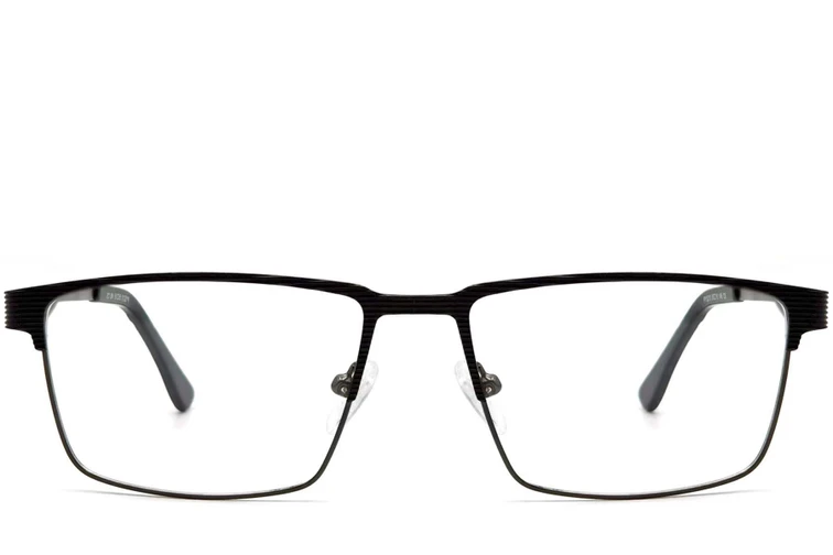 Gafas rectangulares de metal azul #BS2425-0350