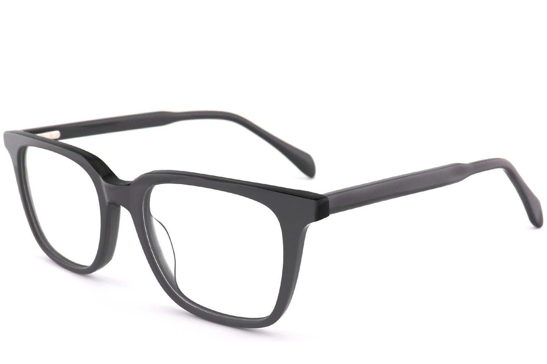 Rectangular Grey Acetate Glasses #BS2012-0587
