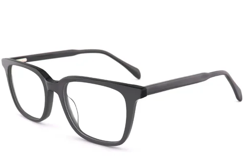 Lunettes rectangulaires en acétate gris #BS2012-0587
