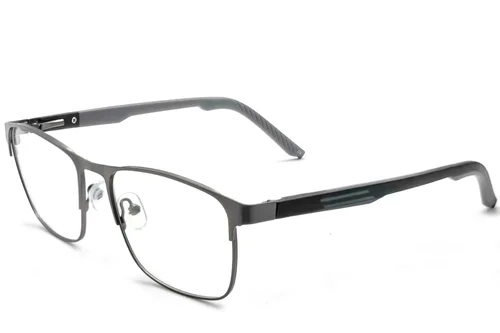 Lunettes rectangulaires en métal noir #BS2425-0369