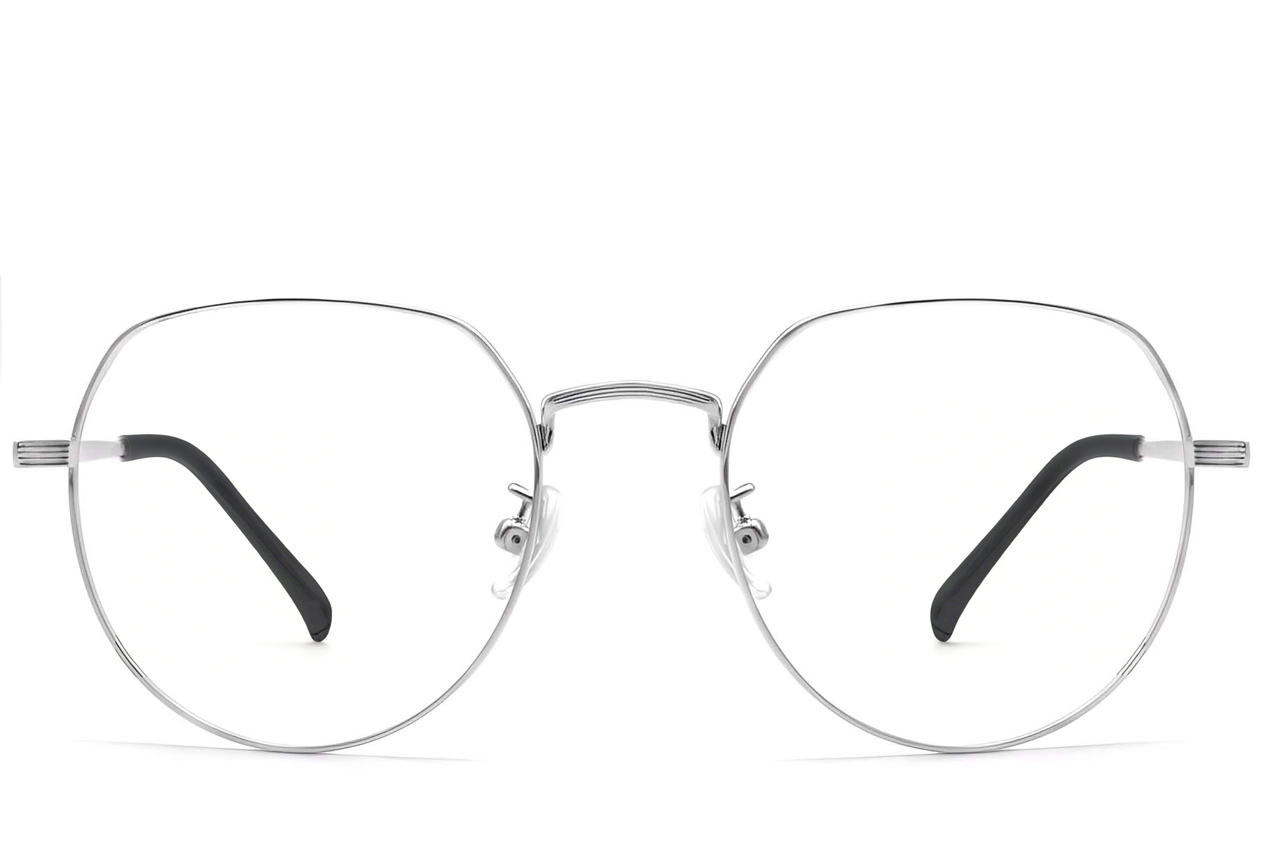 Oval Silver Titanium Glasses #BS1913-0303