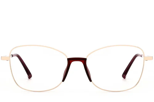 Lunettes papillon en métal doré #BS2012-0960