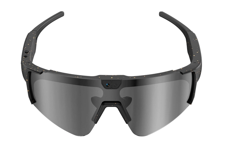 G11 Lunettes de soleil intelligentes IA semi-cerclées TR90 noires #BS0705-0005