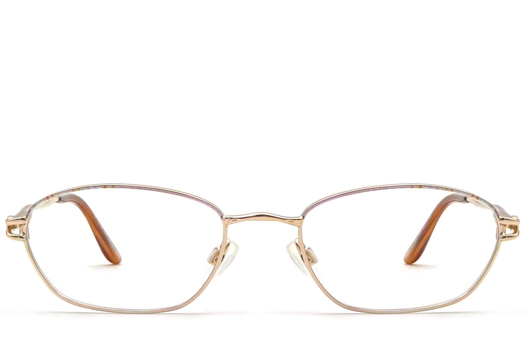 Gafas ovaladas de metal rosa #BS2012-0456