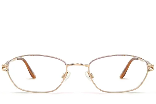 Lunettes ovales en métal rose #BS2012-0456