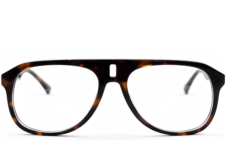 Aviator Tortoiseshell Acetate Glasses #BS2012-0254