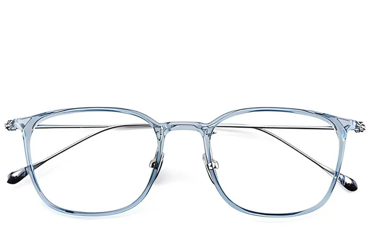 Rectangular Blue Titanium Glasses #BS1913-0395