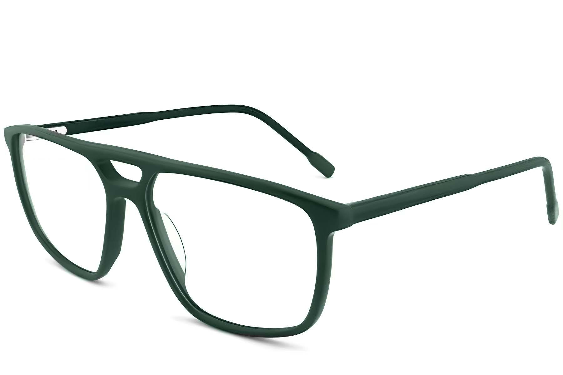 Aviator Green Acetate Glasses #BS2012-0278