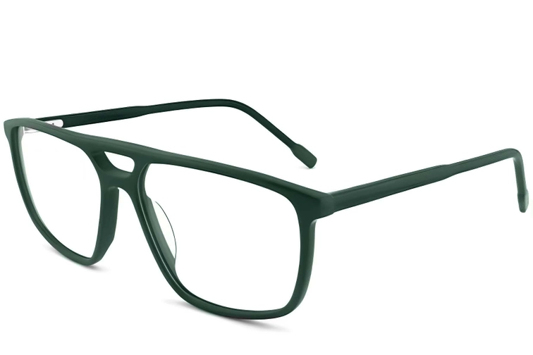 Aviator Green Acetate Glasses #BS2012-0278