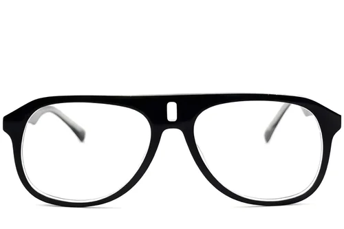 Lunettes aviateur en acétate noir #BS2012-0252