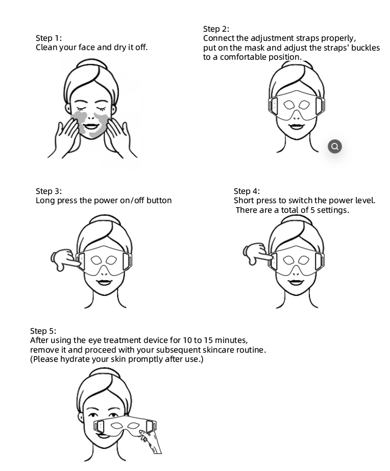 LED Red Light Therapy Eye Mask | Anti-Aging Beauty Device