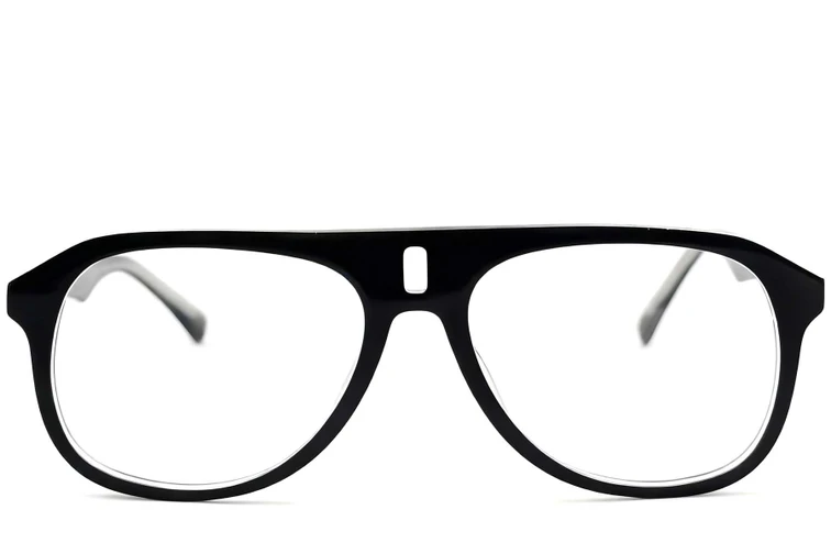 Aviator Transparent Acetate Glasses #BS2012-0253