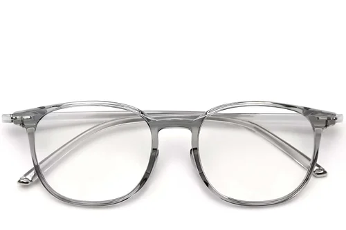 Lunettes rectangulaires grises TR90 #BS0423-0040