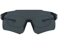 Gafas de sol de aviador de plástico negro #BS2426-0001