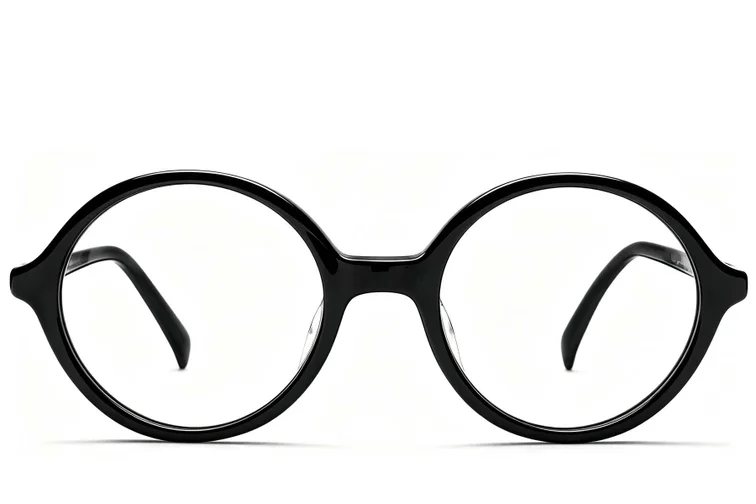Bicchieri rotondi in acetato nero #BS2012-0330