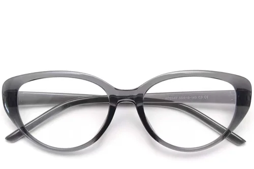 Lunettes ovales grises TR90 #BS0423-0008