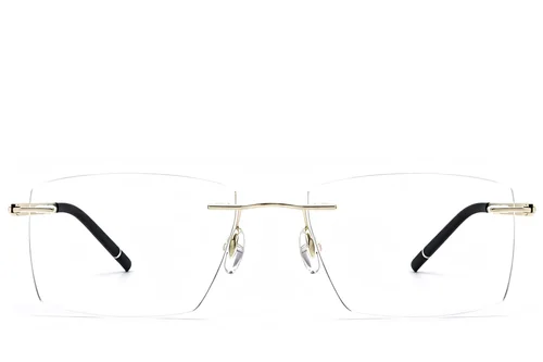 Lunettes invisibles en métal doré #BS2012-0906