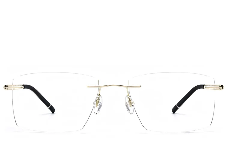 Invisible Golden Metal Glasses #BS2012-0906