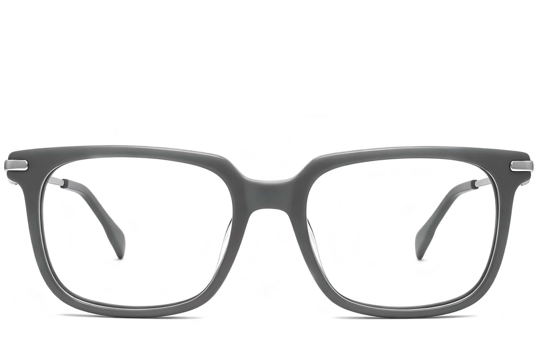 Rectangular Grey Acetate Glasses #BS2012-2602
