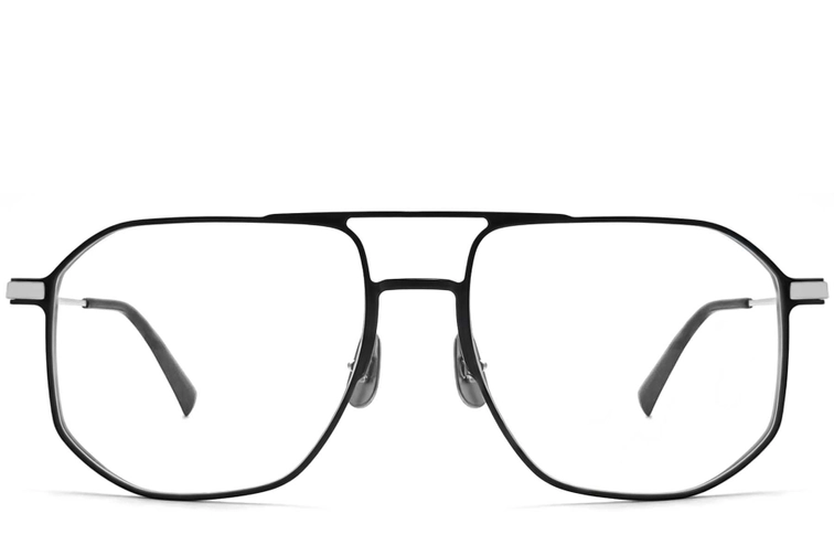 Aviator Silver Metal Glasses #BS1025-0332