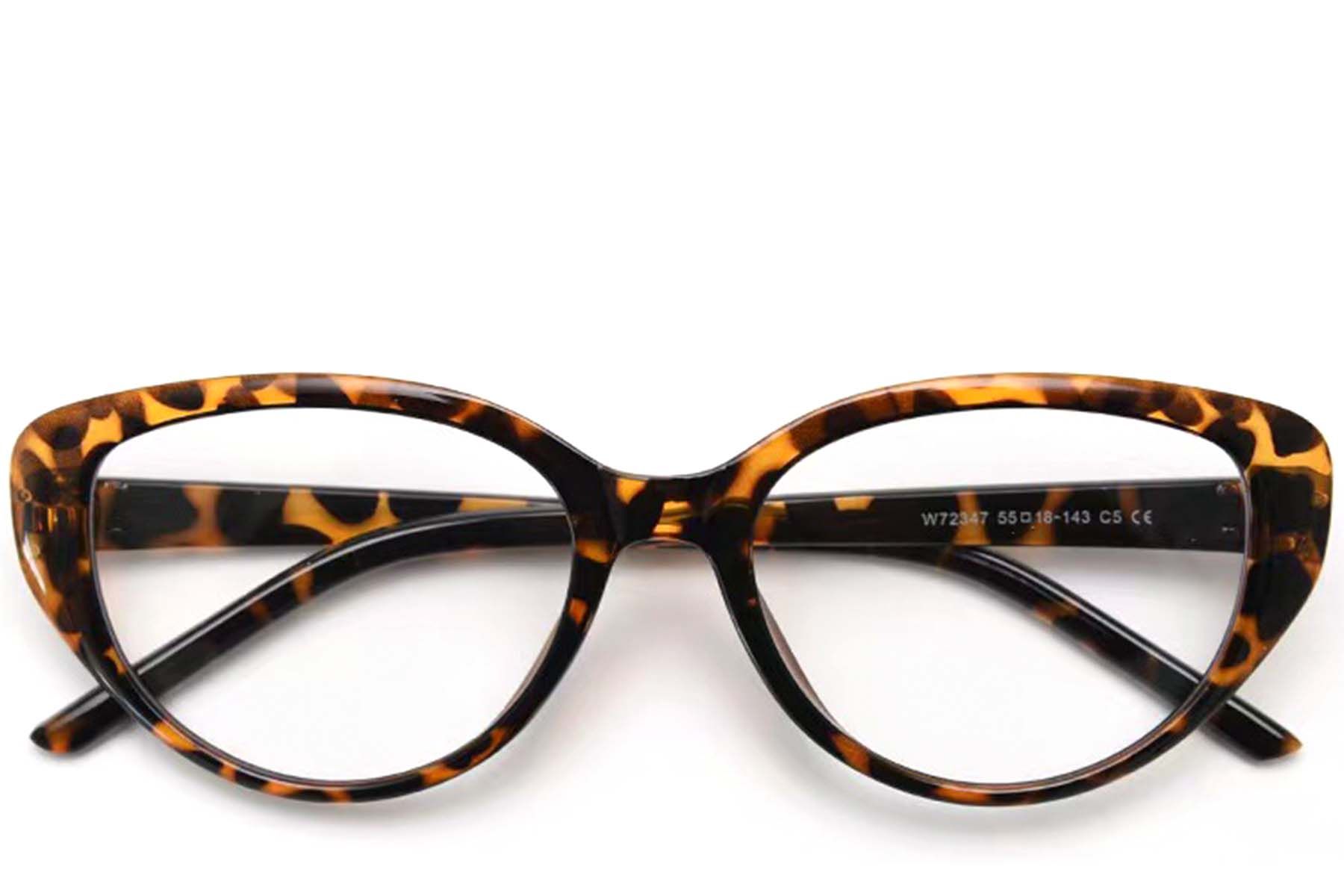 Oval Tortoiseshell TR90 Glasses #BS0423-0010