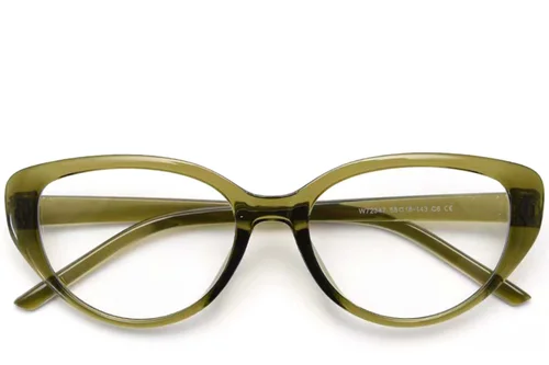 Lunettes ovales vertes TR90 #BS0423-0011