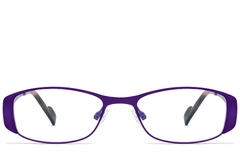 Oval Purple Metal Glasses #BS2012-0437