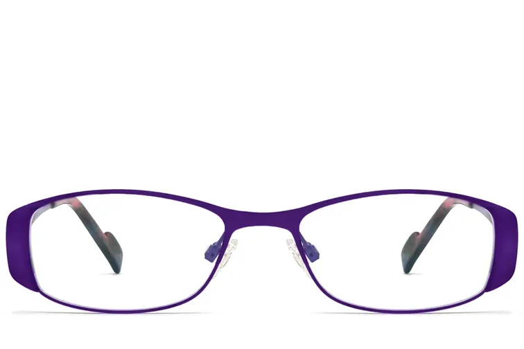 Gafas ovaladas de metal morado #BS2012-0437