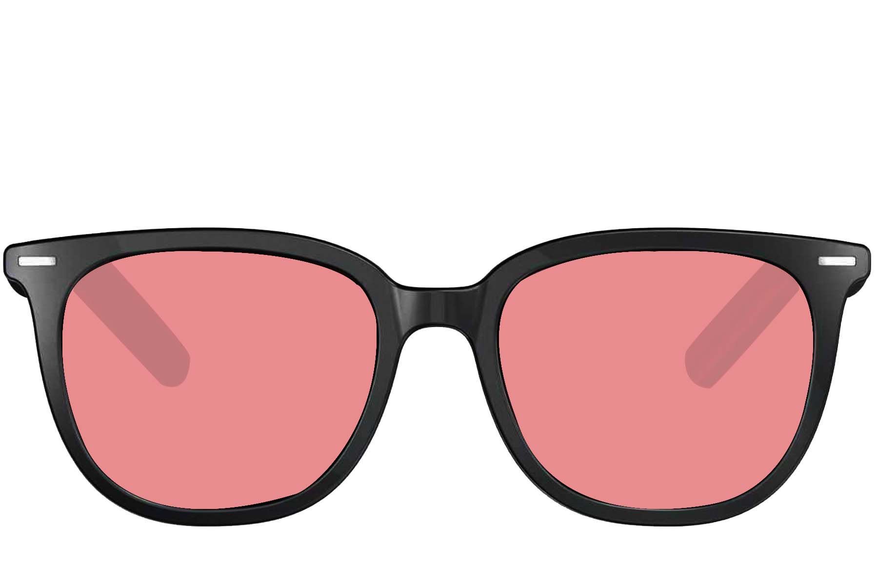 Lunettes de soleil intelligentes électrochromes AG11 rouges TR90 avec intelligence artificielle #BS1223-0003