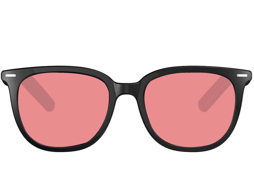 Lunettes de soleil intelligentes électrochromes AG11 rouges TR90 avec intelligence artificielle #BS1223-0003