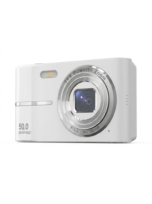 50MP 4K Digital Camera with 16X Digital Zoom, Autofocus, Compact Portable Design