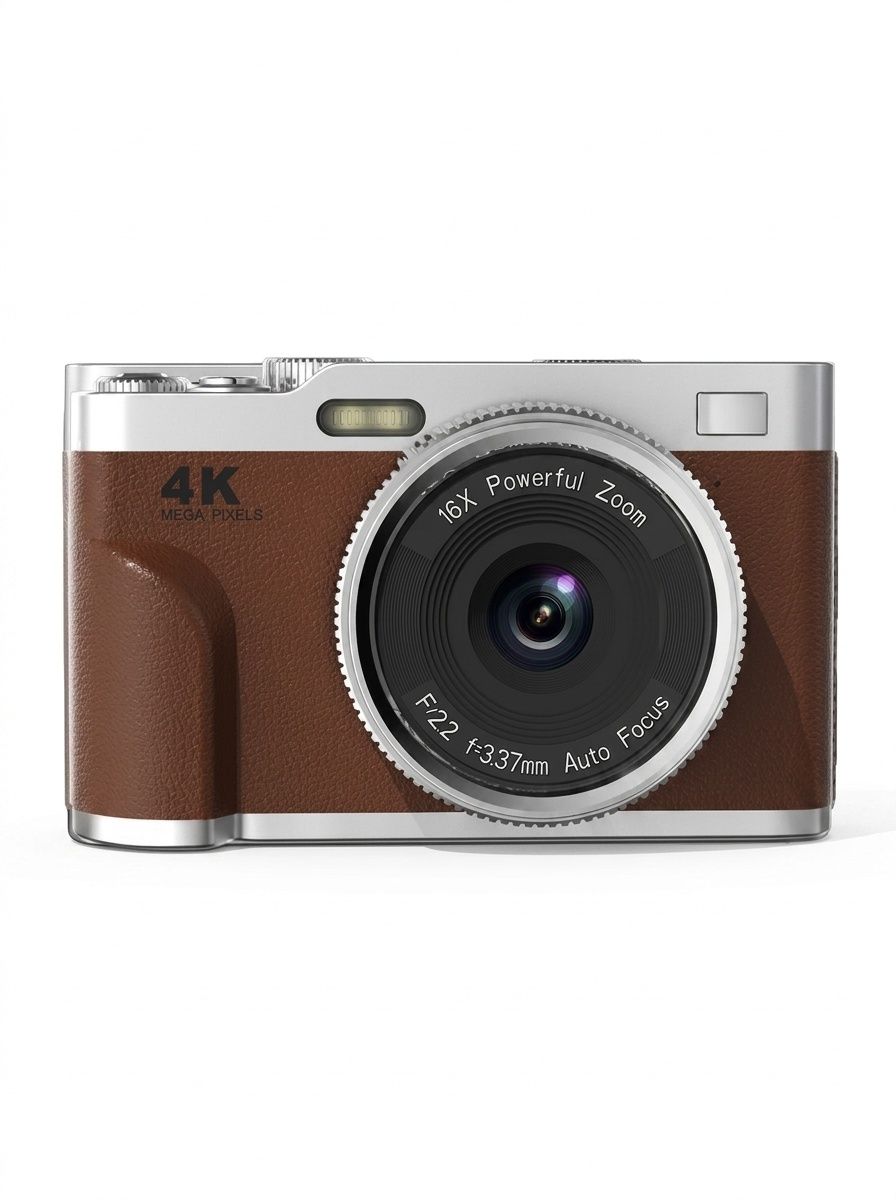 4K-Digitalkamera, 68 MP Vlogging-Camcorder, 16-facher Zoom, Autofokus, elektronischer Bildstabilisator, 1000-mAh-Akku