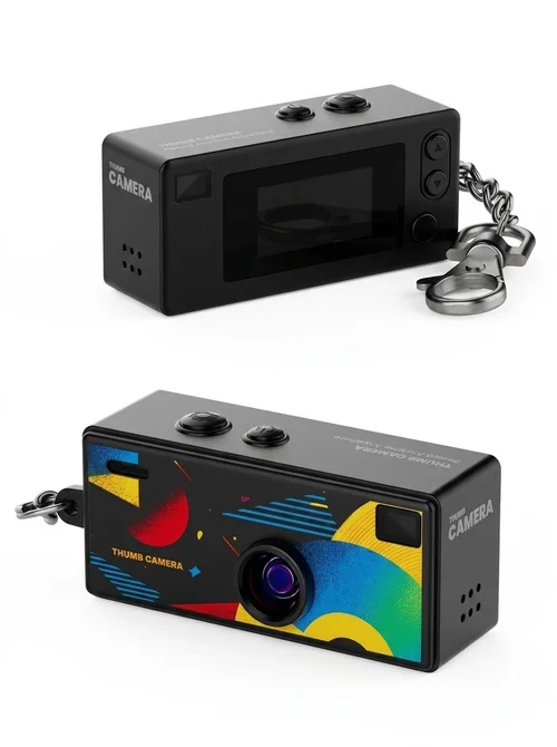G6 Thumb Camera 1080P HD Mini Keychain Wearable Recorder, 130° Wide-Angle Lens, 26g Compact Design