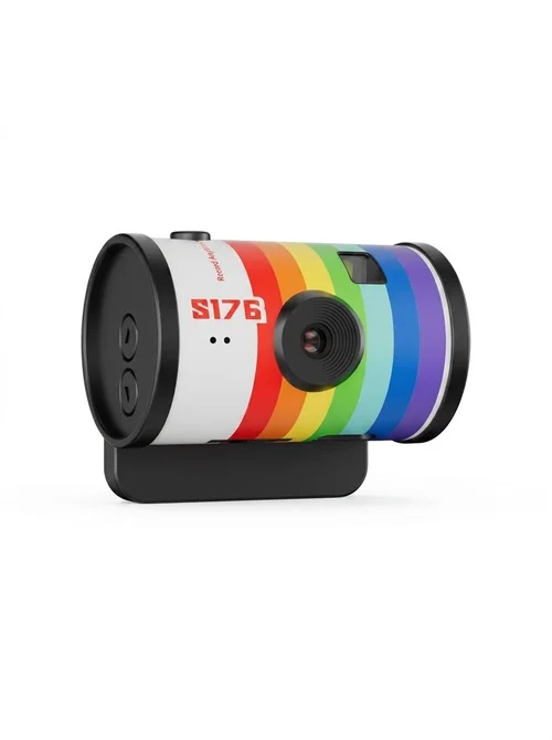 Retro Film Camera Keychain Mini Digital Camera 1080P Video, 1.47" IPS Color Screen, 180mAh Battery