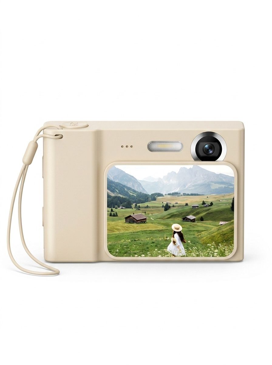 48MP 4K Digital Camera for Kids & Vlogging, Auto Focus, 8x Digital Zoom, 650mAh Battery, Built-in Games