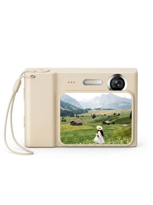 48MP 4K Digital Camera for Kids & Vlogging, Auto Focus, 8x Digital Zoom, 650mAh Battery, Built-in Games