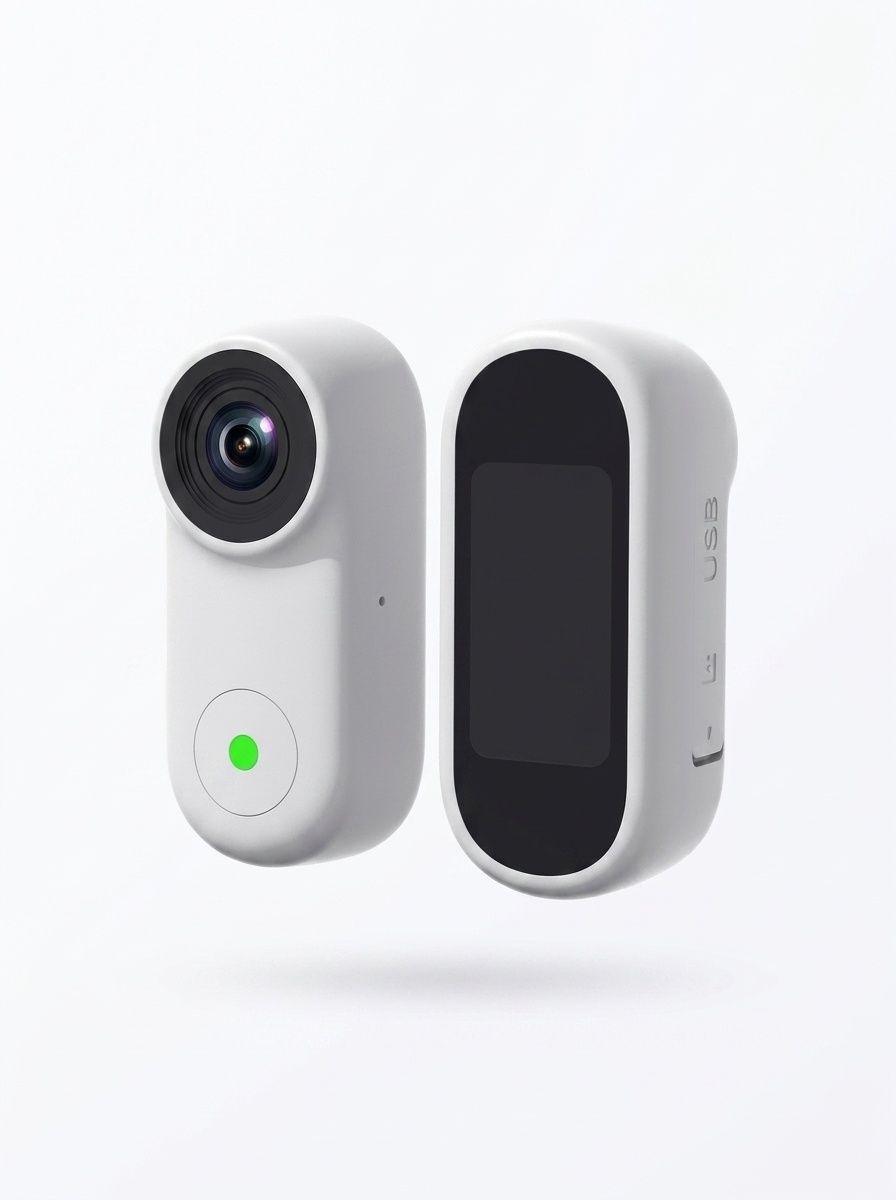 2.7K HD Anti-Shake Thumb Camera with WiFi Transmission, Magnetic Mount, 1.47-Inch Screen, 450mAh Battery