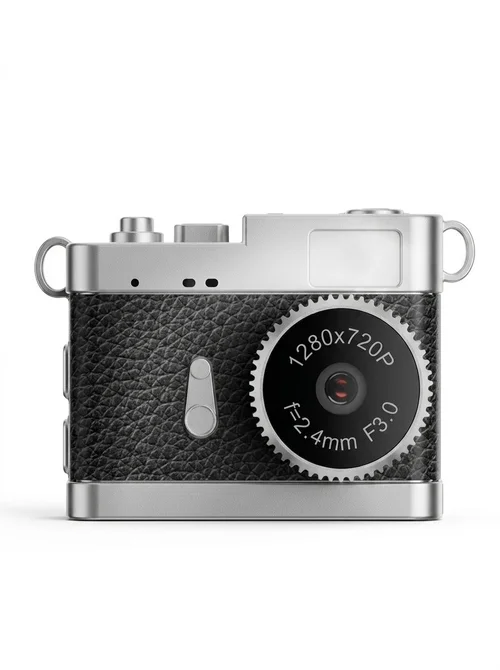 Retro Mini Digital Camera 4K HD Portable Vlogging Cam, 64MP Sensor, 16X Zoom, AF Autofocus, OTG Transmission