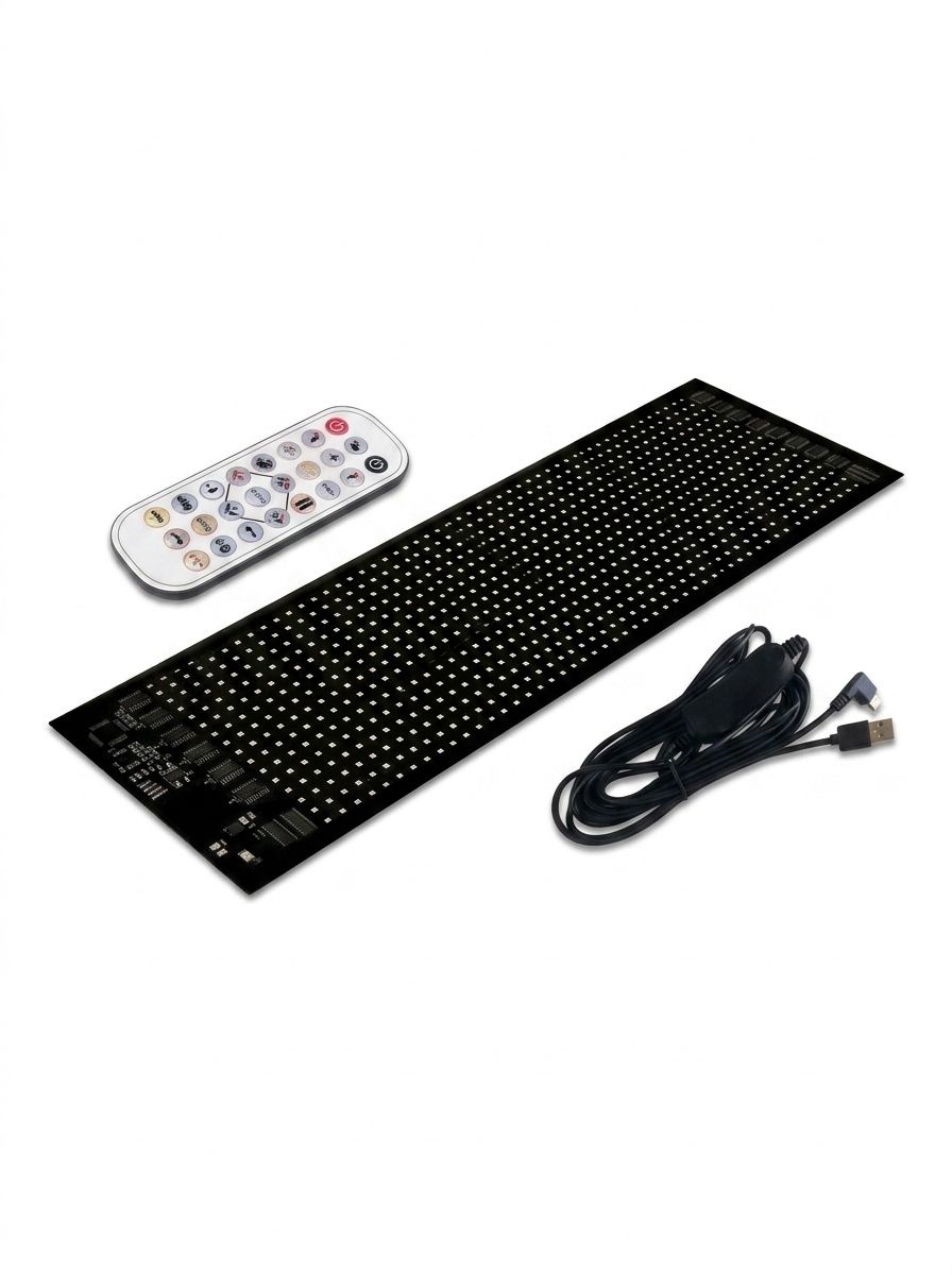 Smart LED Matrix Panel Voice Control Car Sign RGB Display